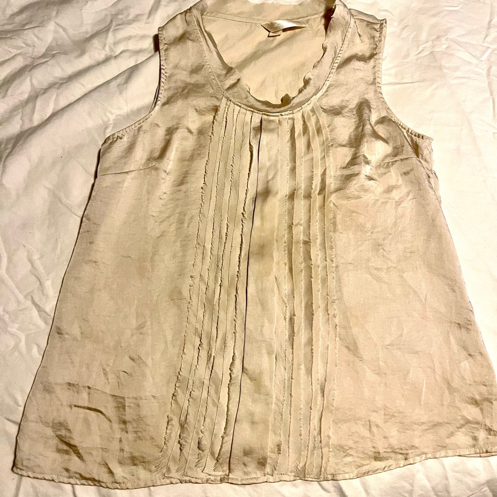 Satin sleeveless top
